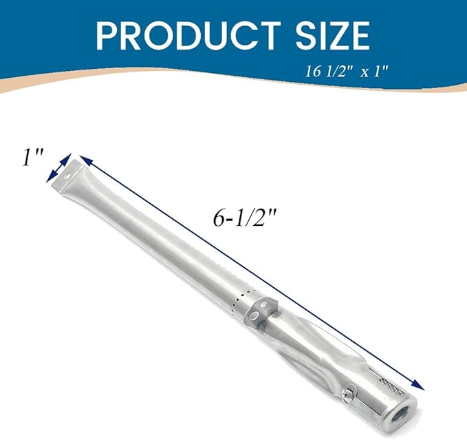 SA241A (5-Pack) 16.5 inch Stainless Steel Burner Replecement for Charmglow 810-2320 Grill Pro 226454 226464 236454 236464 Brinkmann 810-2320 Broil-Mate 726454 726464