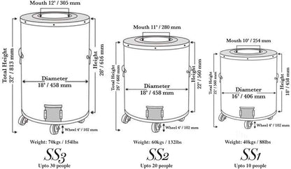 Tandoor-Home Tandoor Oven-SS1 Deluxe-Medium Home Tandoor