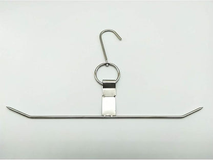 TIHOOD 2PCS Stainless Steel Chicken Wings and Leg Smocking Hanger Meat Hooks Bacon Shop Hook BBQ Grill Hanger Cooking Tools Accessories