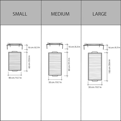 Argentinean Iron Grill for asados with charcoal (Large)