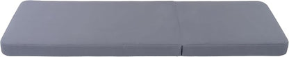 Christopher Knight Home Replacement Chaise Lounge Cushion 76.75 Inch Outdoor Recliner Pad with 4 Inch Foam Cationic Dyeable Polyester Fabric Water-Resistant Patio, Cushion Only, Dark Grey