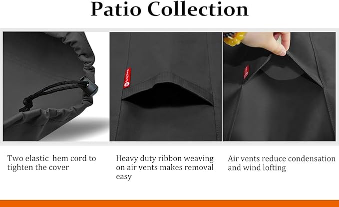 SheeChung Fire Pit Cover Square 40"L x 40"W x 20"H,Heavy Duty 600D Fire Table Covers for Outside Gas Propane Fireplace,Waterproof Outdoor Firepit Covers,All Weather Resistant