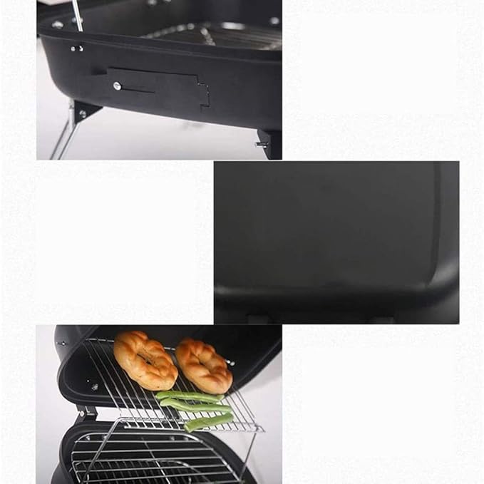Portable Charcoal Grill for Camping BBQ Grills Outdoor Barbecue Grill, Mini Charcoal BBQ Shelf for 3-5 People, Easy Carry for Picnic Patio Backyard Tailgate,A-1