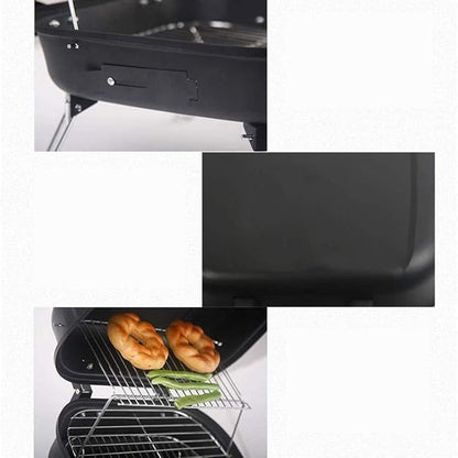 Portable Charcoal Grill for Camping BBQ Grills Outdoor Barbecue Grill, Mini Charcoal BBQ Shelf for 3-5 People, Easy Carry for Picnic Patio Backyard Tailgate,A-1