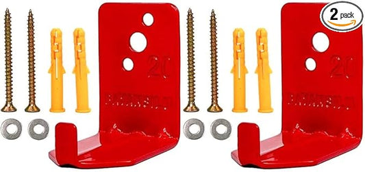 Universal Fire Extinguisher Bracket, Fire Extinguisher Mounts & Brackets (L Hook - 2 Pack)