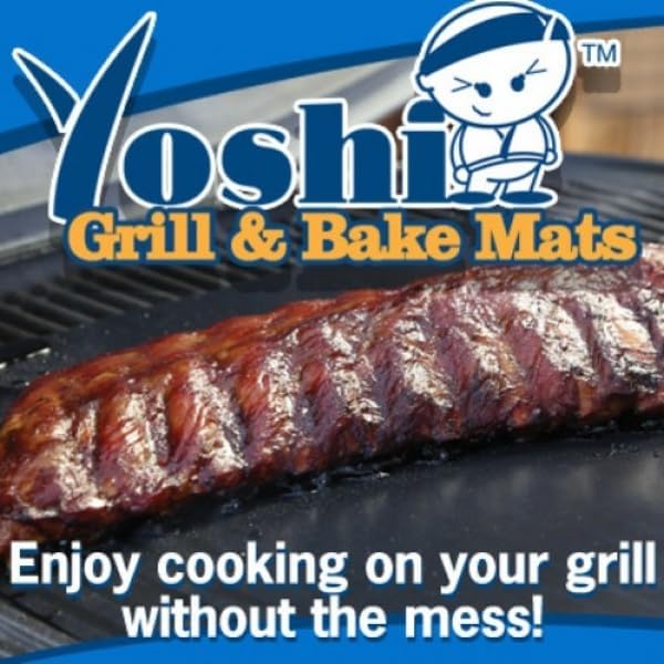 As Seen on TV Yoshi Grill & Bake Mat | 2 Black Grill Mats and 1 Copper Bake Mat