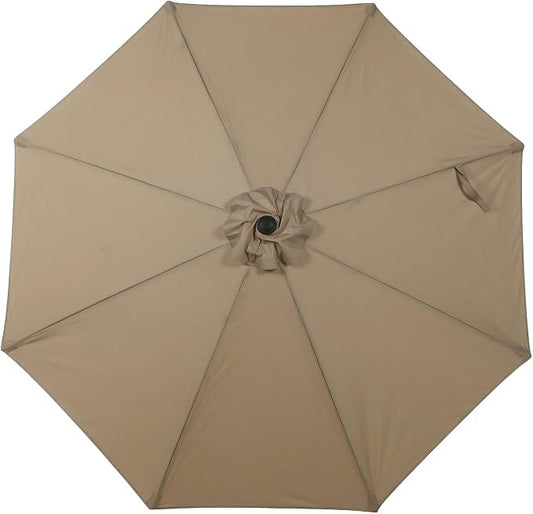 BPS Patio Umbrella Replacement Canopy for 10 ft 8 Ribs Table Umbrella, Outdoor Umbrella Replacement for Market Parasol, Canopy Only