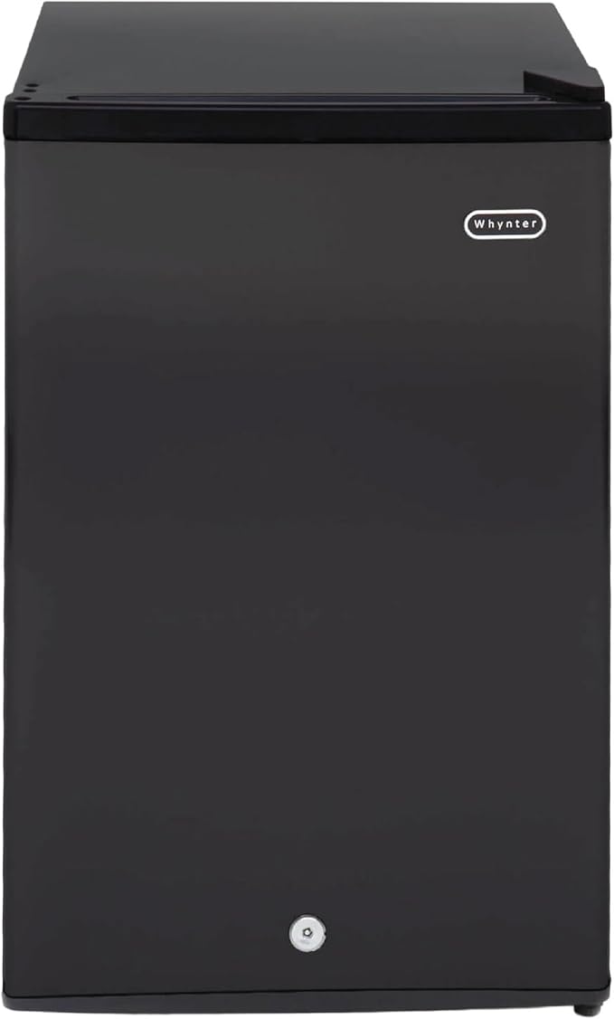 Whynter CUF-301BK 3 cu. ft Energy Star Upright Freezer with Lock – Black | Adjustable Thermostat and Security Lock, Energy Star Rated, Reversible Door, Adds Compact Frozen Storage at Home