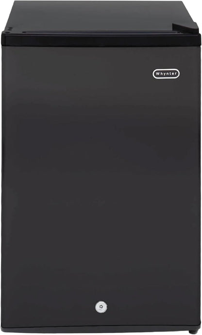 Whynter CUF-301BK 3 cu. ft Energy Star Upright Freezer with Lock – Black | Adjustable Thermostat and Security Lock, Energy Star Rated, Reversible Door, Adds Compact Frozen Storage at Home