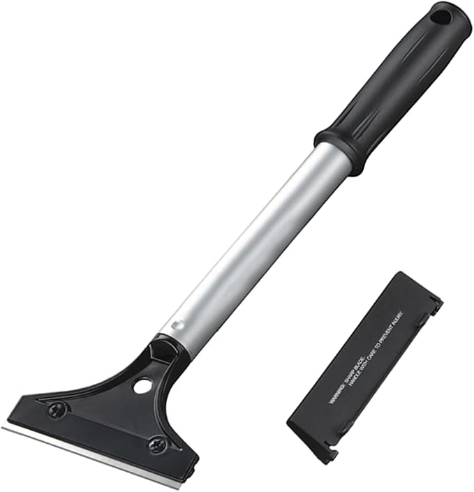 CELOX Grill Scraper, Kitchen Scraper for Cleaning Griddle with Long Handle