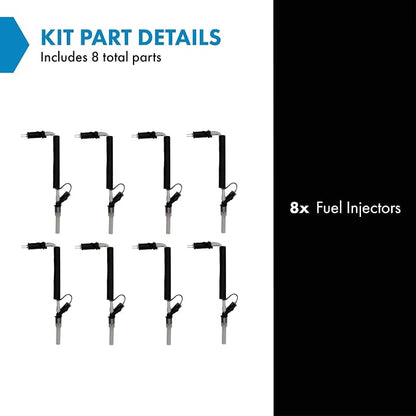 TRQ Fuel Injector Set | For 1999-2000 Cadillac 96-02 Chevrolet GMC 96-02 Isuzu