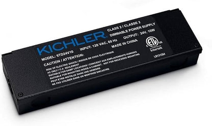 Kichler 6TD24V10BKT LED 24V Power Supply, 1.50x8.75x2.50, Textured Black