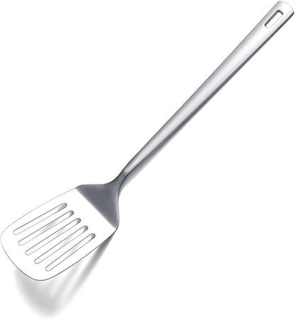 Stainless Steel Spatulas, Berglander Slotted Turner, Metal Turner For Cooking, Kitchen For Nonstick Cookware, Barbecue Spatulas, Dishwasher Safe, Easy to Clean