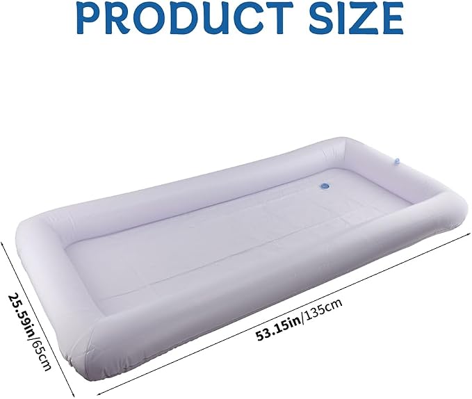 2-Pack Inflatable Serving Bar, Ice Buffet Cooler Tray for Food & Drinks | 53x25in. Fill with ice to keep food & drinks cold. For BBQ, picnic & pool parties. Inflatable buffet cooler containers.