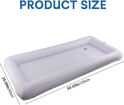 2-Pack Inflatable Serving Bar, Ice Buffet Cooler Tray for Food & Drinks | 53x25in. Fill with ice to keep food & drinks cold. For BBQ, picnic & pool parties. Inflatable buffet cooler containers.