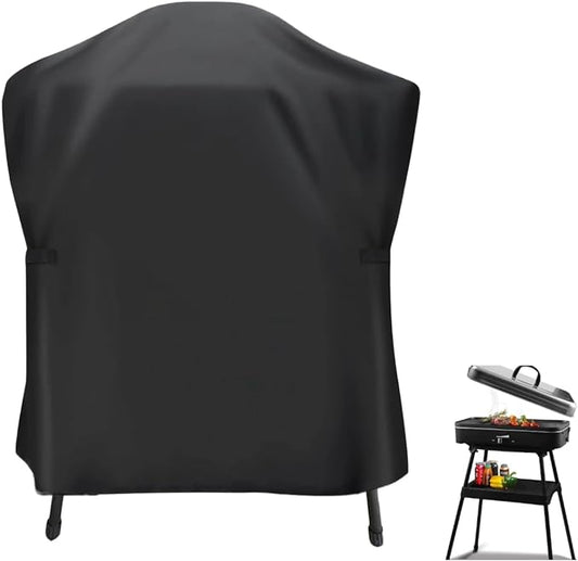 Mini Tabletop Gas Grill Cover for Artestia Electric Smokeless BBQ Griddle | 27x12x32,Waterproof Dustproof Heavy Duty Oxford Fabric,for Artestia 1800W Compact Electric Grill for Patio Balcony