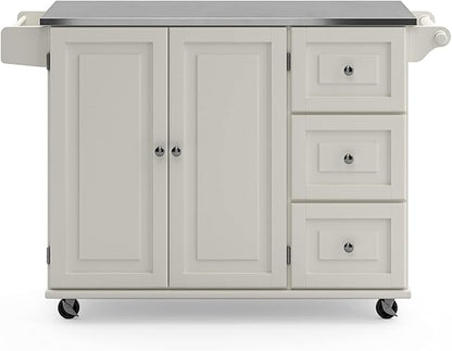 homestyles Dolly Madison Off-White Kitchen Cart