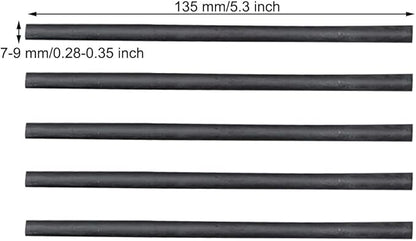 MyLifeUNIT Vine Charcoal Sticks, Willow Sketch Charcoal Pencils for Drawing, Pack of 25 (7-9 MM Dia)
