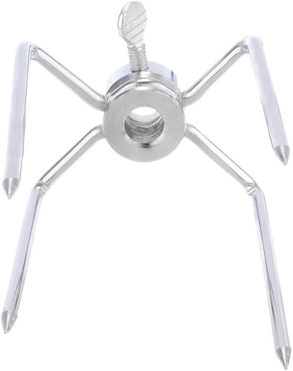 4 Pack Stainless Steel 304 Universal Grill Rotisserie Meat Forks Set - Fits 1/2-Inch and 3/8-Inch Hexagon & 3/8-Inch and 5/16-Inch Square & 1/2-Inch Round Spit Rods