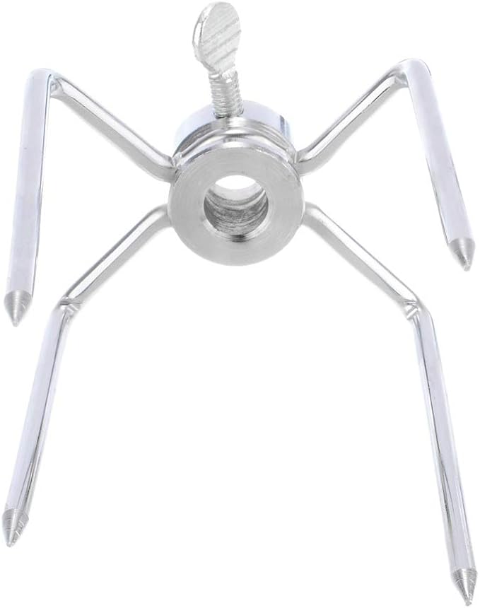 2 Pack Stainless Steel 304 Universal Grill Rotisserie Meat Forks Set - Fits 1/2-Inch and 3/8-Inch Hexagon & 3/8-Inch and 5/16-Inch Square & 1/2-Inch Round Spit Rods