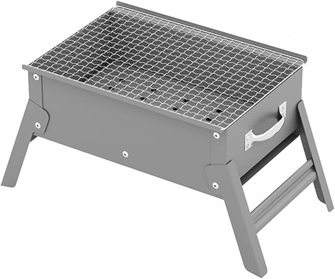 Portable Charcoal Small Grill, Portable BBQ Charcoal Grill for Fun, Small Capacitor Plug and Play ARITONI (Color: /Gray, Size: 50cm) (/Gray 30cm)