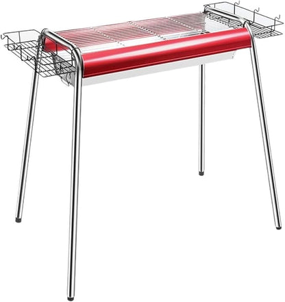 Portable Charcoal Grill for Camping BBQ Grills Outdoor Barbecue Grill, Adjustable Height Stand, Easy Carry for Picnic Travel Cooking Roast Meat Frying, Charcoal Grills BBQ,A-1