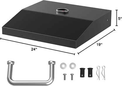 Upgrade Hinged Lid for Blackstone 17 inch 1832 Adventure Ready, Griddle Lid for 1832 Grill, Griddle Hard Cover Flat Top Lid Replacement Parts for 17" Blackstone Griddle Hood