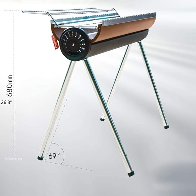 Camping Barbecue Grill Outdoor Stainless Steel Barbecue BBQ Grill with Storage Bag Portable Folding Barbecue Camping Tools Charcoal Grill Barbecue Charcoal Grill