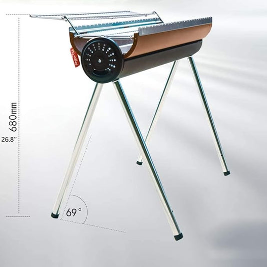 Camping Barbecue Grill Outdoor Stainless Steel Barbecue BBQ Grill with Storage Bag Portable Folding Barbecue Camping Tools Charcoal Grill Barbecue Charcoal Grill