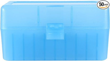 50 Round Rifle Ammo Can | Durable Plastic Ammo Storage Box with Lock | Waterproof Box, Bullet & Tool Organizer for Travel & Range | Secure Locking Ammo Container