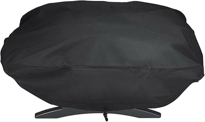 Ragyzity Waterproof Portable Grill Cover for Weber Q 7110/100/1000 Series, Outdoor Grill Cover UV Resistant Barbeque Grill Cover, Portable Heavy Duty Gas Grill Cover BBQ Cover with Drawstring
