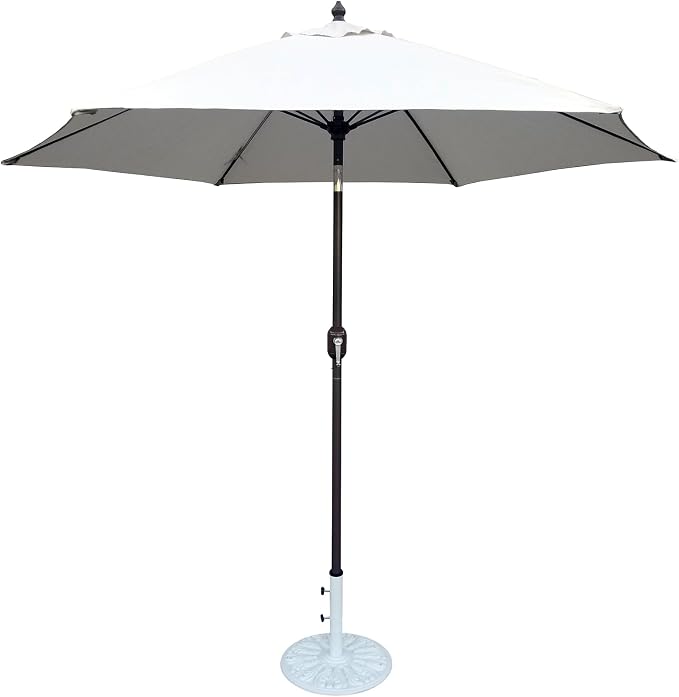 9 ft Umbrella with Antique White Color Polyester Cover
