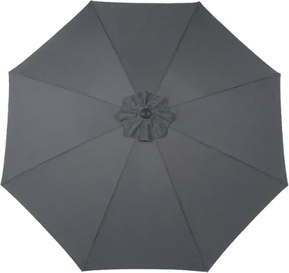 BPS Patio Umbrella Replacement Canopy for 10 ft 8 Ribs Table Umbrella, Outdoor Umbrella Replacement for Market Parasol, Canopy Only