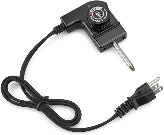 Adjustable Thermostat Probe Cord Fit for Masterbuilt Smokers，Power Cord with Thermostat Control for Electric Smokers, Griddles，Fryers 15A/125V
