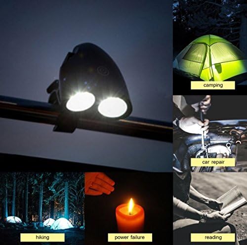 Shenghao Adjustable 10 LED BBQ Grill Light Handle Mount Clip Barbecue Camp Lights Waterproof Heat Resistance Lamp for Camping Outdoor BBQ Barbecue Grill Night Fishing