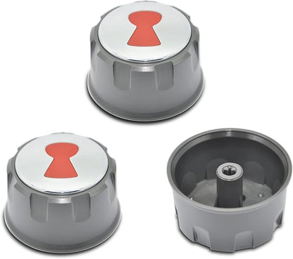 Grill Control Knobs 69893, Gas Control Knobs Replacement for Weber E-Spirit 310/320/ 330 Series with Front-Mounted Control Burner (Years 2013-2017)(3 Pcs)