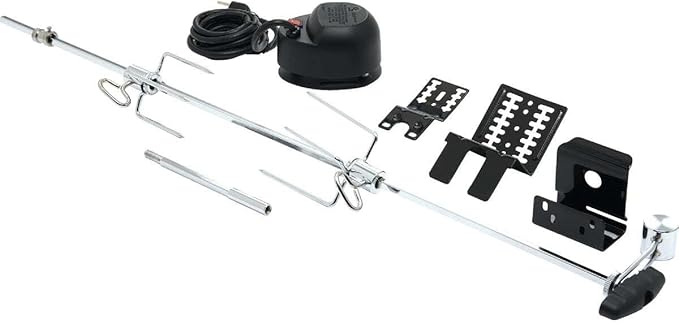 GrillPro 60090 Rotisserie Kit for Grills, 39-1/2", Black
