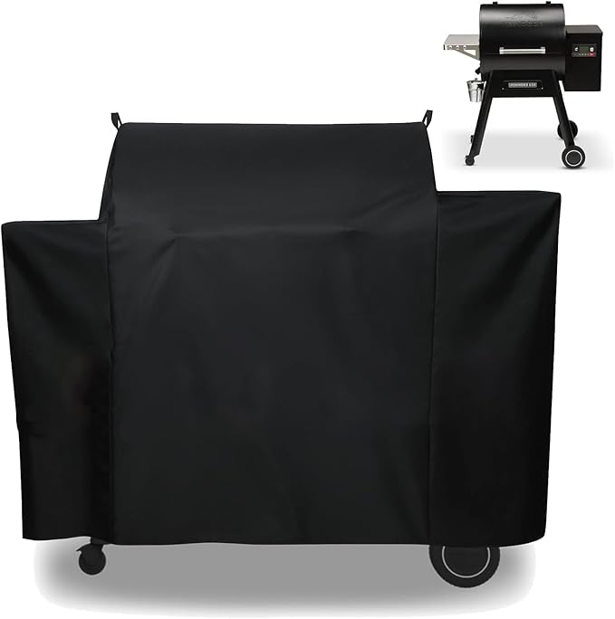 Grill Cover for Traeger Ironwood 650 Pellet Grill, Replace for Traeger BAC505 Grill Parts, Heavy Duty Fade Resistant Barbecue Cover, Outdoor BBQ Accessory