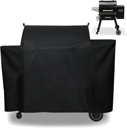 Grill Cover for Traeger Ironwood 650 Pellet Grill, Replace for Traeger BAC505 Grill Parts, Heavy Duty Fade Resistant Barbecue Cover, Outdoor BBQ Accessory