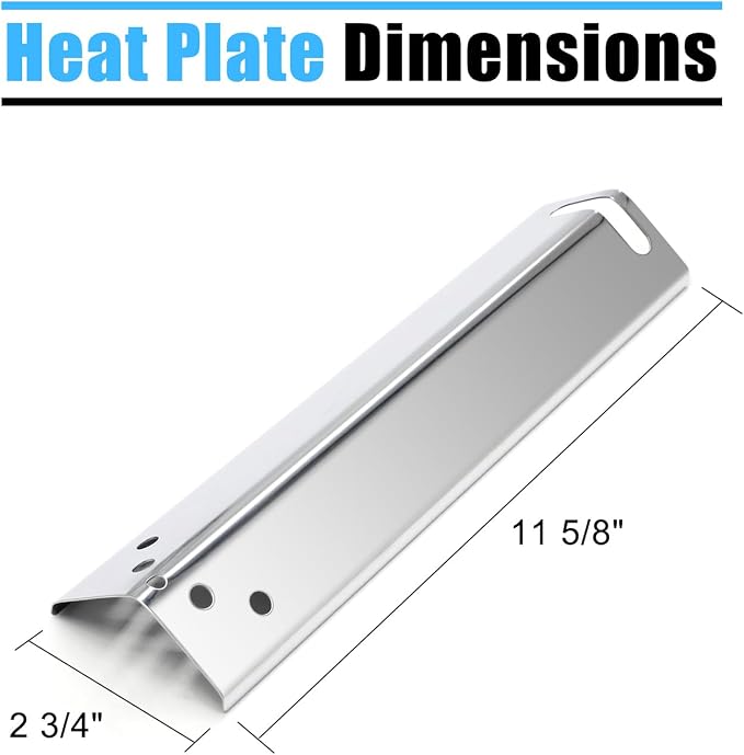 Replacement Grill Parts for Expert Grill XG10-101-002-02 3 Burner Gas Grill, Stainless Steel Heat Plates for 3 Burner Walmart Expert Grill Model, 3-Pack