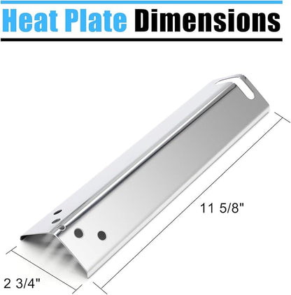 Replacement Grill Parts for Expert Grill XG10-101-002-02 3 Burner Gas Grill, Stainless Steel Heat Plates for 3 Burner Walmart Expert Grill Model, 3-Pack