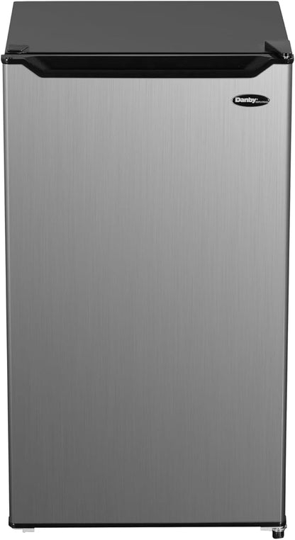 Danby Diplomat 3.2 cu. ft. Compact Refrigerator in Stainless Steel Look DCR033B2SLM