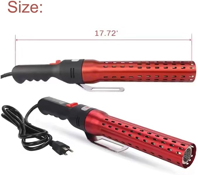Grill Charcoal Lighter Fire Starter Wood Burning Fireplaces and Fire Pits Electric Chimney Charcoal Starter,BBQ Fire Starter Electric Charcoal Grill Lighter Igniter for Barbeque(Red)