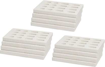 12-Pack Ceramic Flame Tamer for Grand Turbo Grills, Ceramic Briquettes Replacement Parts for Grand Turbo Grand Hall, Barbeques Galore Grand Turbo, Members Mark, Ceramic BBQ Bricks