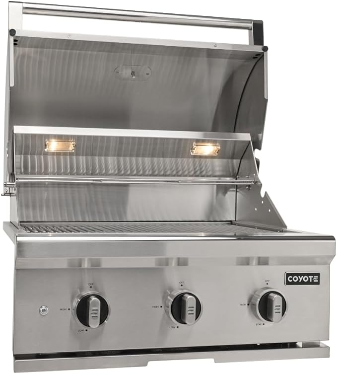 COYOTE OUTDOOR LIVING - 30" C-Series Built-In NG Grill - Natural Gas - Model C3C30NG