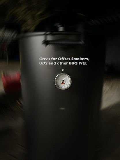 LavaLock® 3" Adjustable Gas Charcoal Smoker Pit Grill BBQ Thermometer Electric Heavy Duty Stainless 2.5" stem