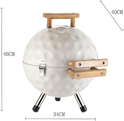 Foldable Bbq Stainless Steel Grill Portable Kettle Charcoal Grill, Smoked BBQ with Stand, Table Top Barbecue for Outdoor