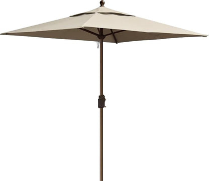EliteShade USA 10-Year-Non-Fading 6x6Ft Square Market Patio Umbrella, UPF 50+ UV Protection Performance Sun Umbrella, Heavy Duty Commercial Grade Outdoor Table Umbrella with Crank, Windproof Vented Top for Garden, Pool, Deck and Outdoor Playsets, Antiq...
