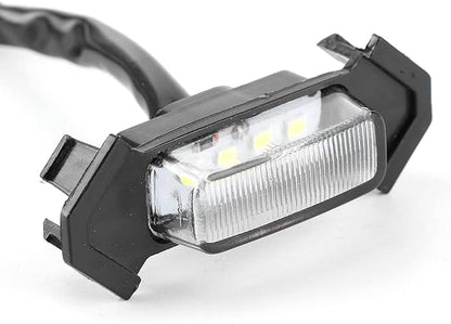 4PCS 12V Car LED Grille Light High Brightness Accessory ABS Material Black Lens White Light Yellow (White Case)