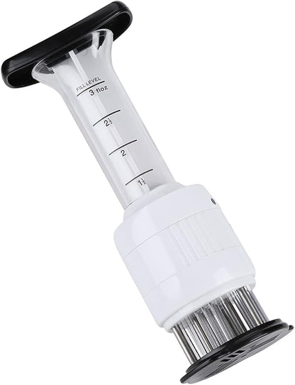 Meat Tenderizer Needle Tool – Marinade Injector Syringe for Steak, Chicken Breast, Pork, Beef & Fish – Kitchen Meat Marinade Tool for Faster Flavor Penetration